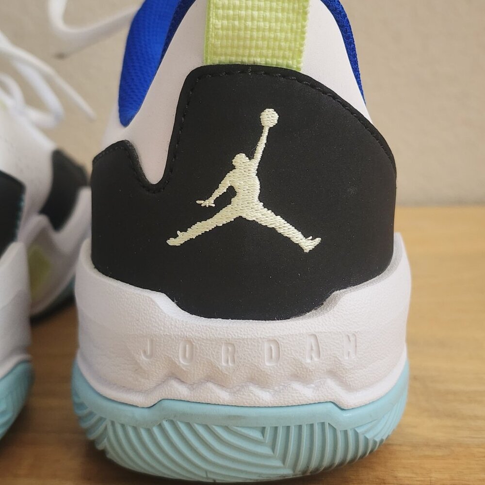 Air Jordan MJ One Take 4 Low White Copa Lime Shoes DO7193-003 Mens 9.5 - Picture 3 of 13